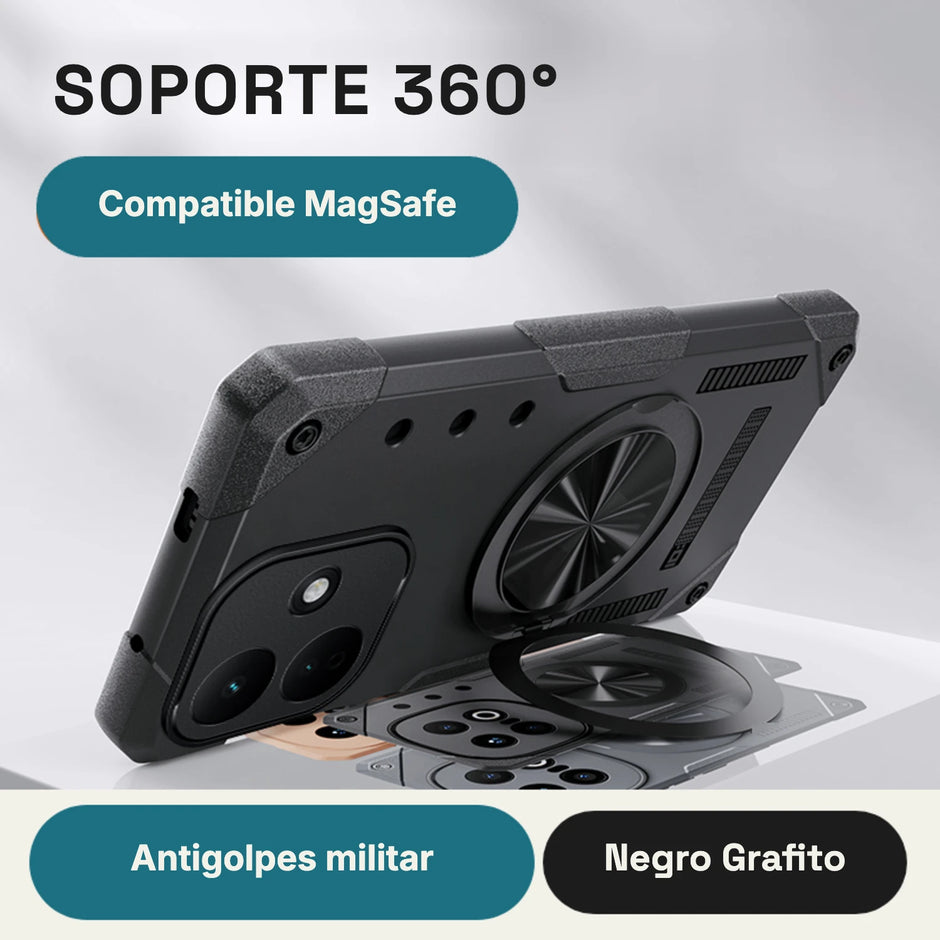 Case Fat Armor Parante 360 MagSafe Xiaomi Redmi Note 17 Pro | Negro Grafito