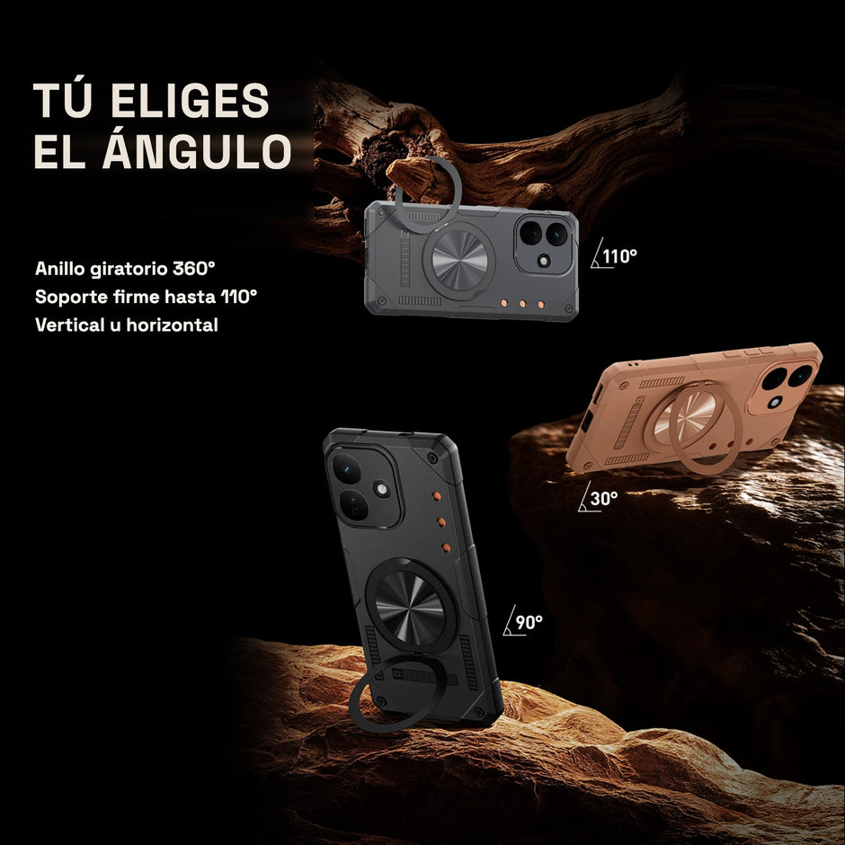 Case Fat Armor Parante 360 MagSafe Xiaomi Redmi Note 17 Pro | Negro Grafito