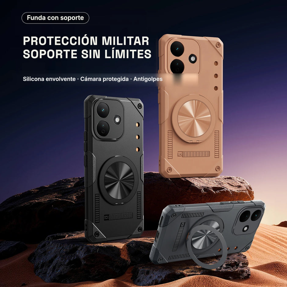 Case Fat Armor Parante 360 MagSafe Xiaomi Redmi Note 17 Pro | Titanio Desierto