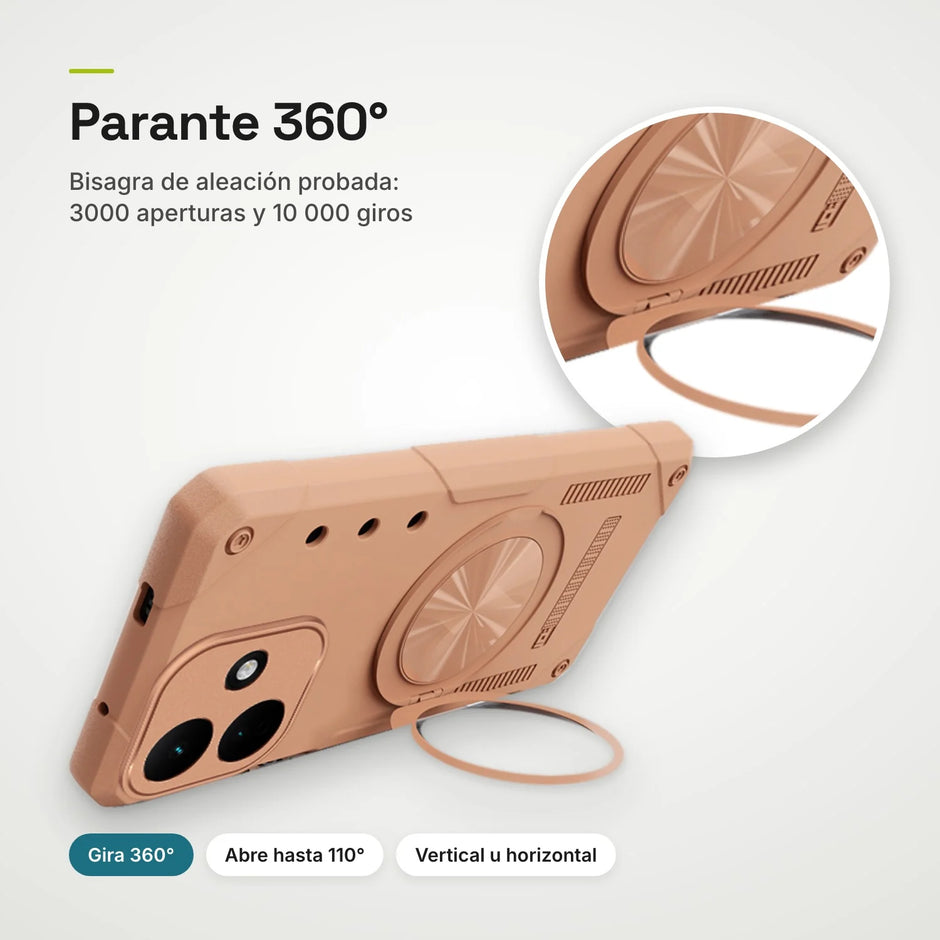 Case Fat Armor Parante 360 MagSafe Xiaomi Redmi Note 17 | Titanio Desierto