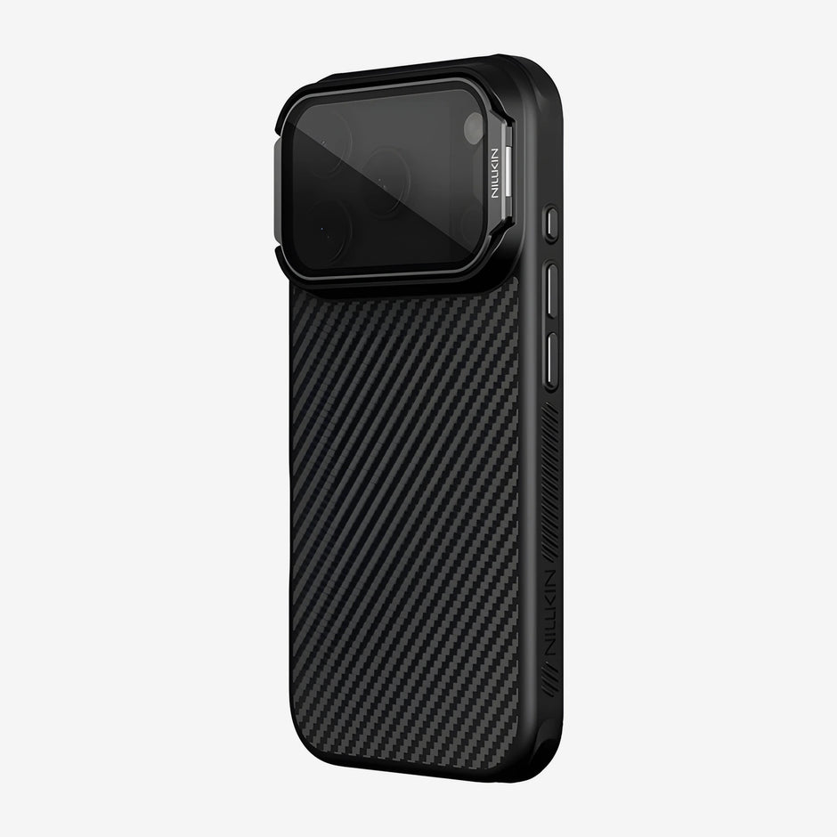 Case Nillkin CarboProp Kevlar® Magnética iPhone 18 Pro Max Negro 4