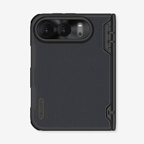 Case Nillkin Super Frosted Shield Fold Magnética iPhone Duo Negro Mate 2