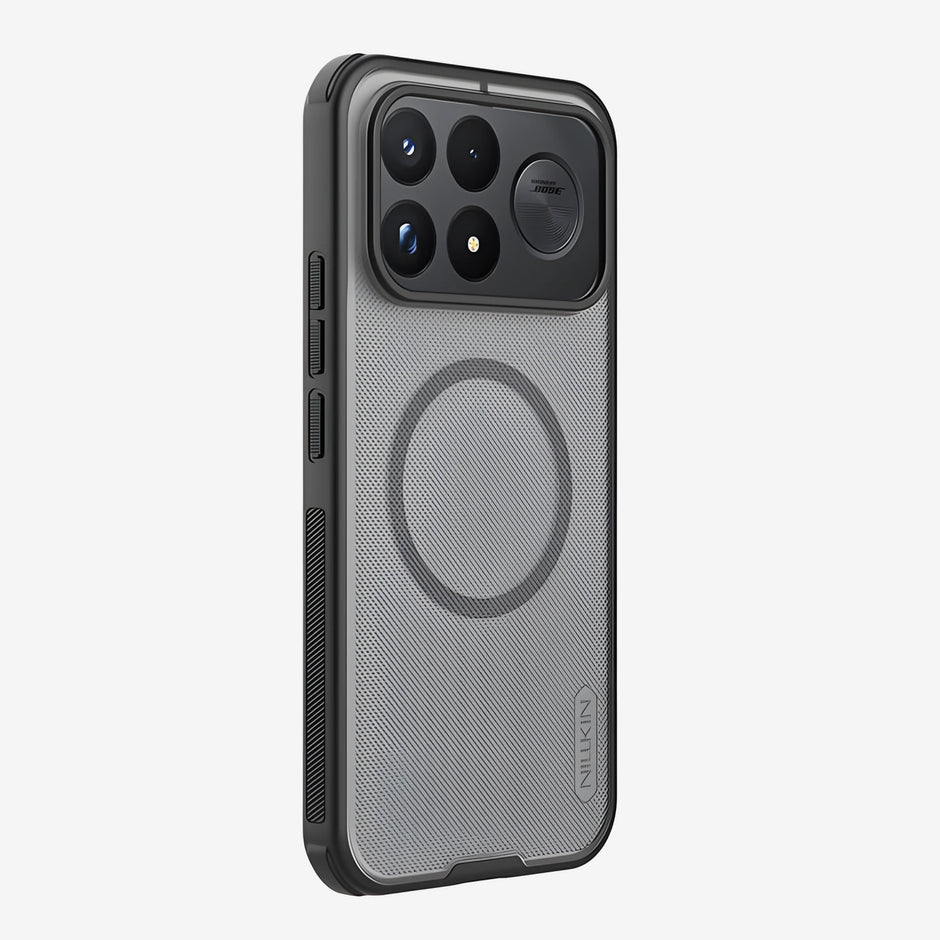 Case Nillkin Super Frosted Shield Pro Magnética Poco F9 Pro / Redmi K100 Pro Negro Transparente 3