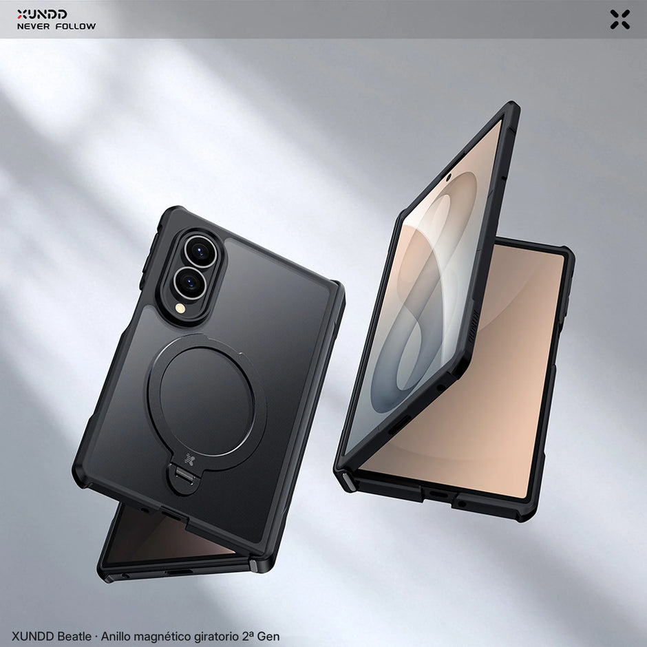 Case Xundd Beatle con Anillo Magnético Giratorio 360 2ª Gen Galaxy Z Fold 8