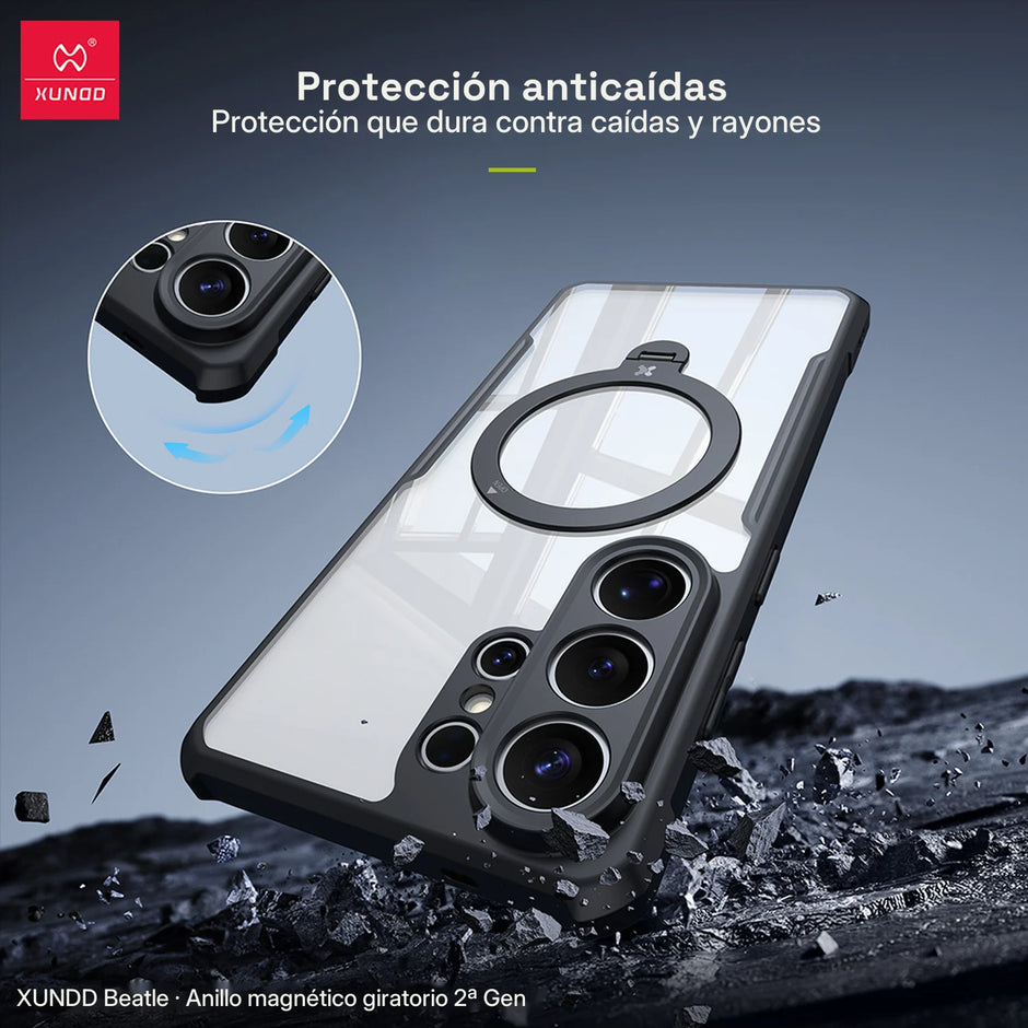 Case Xundd Beatle con Anillo Magnético Giratorio 360 Galaxy S26 Ultra