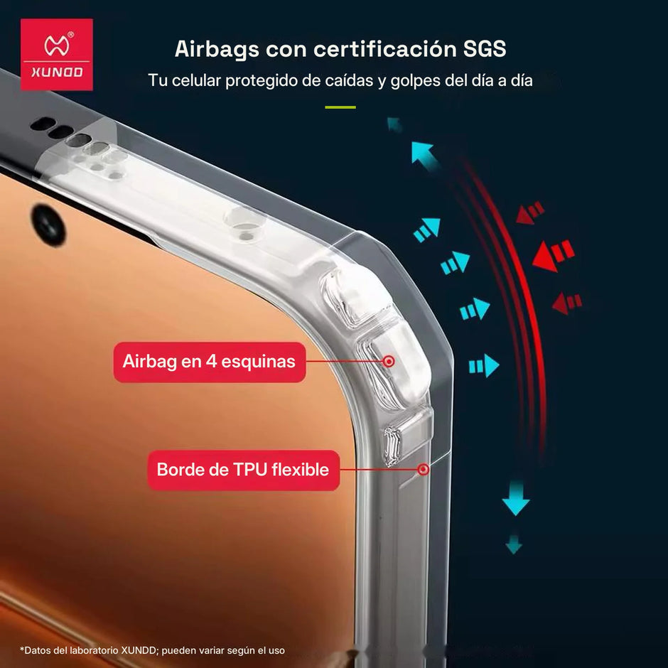 Case Xundd Beatle con Anillo Magnético Giratorio 360 Honor 600