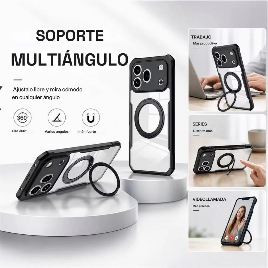 Case Xundd Beatle con Anillo Magnético Giratorio 360 Honor 600 Pro