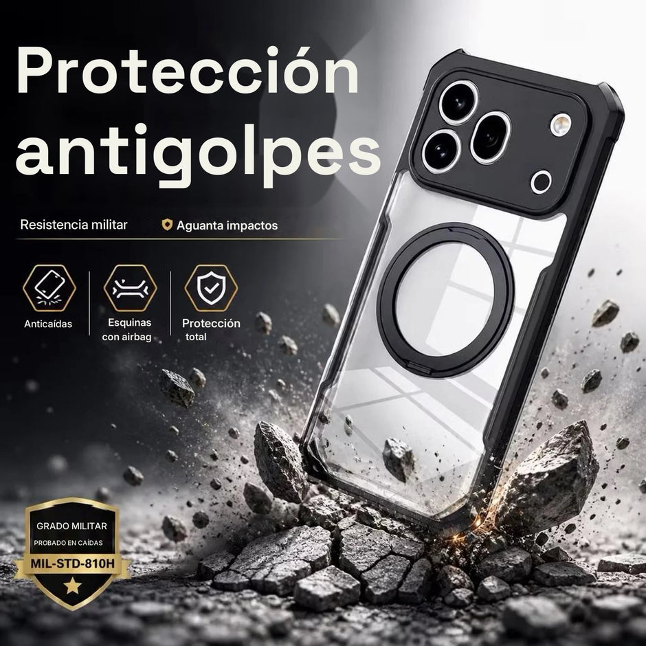 Case Xundd Beatle con Anillo Magnético Giratorio 360 Honor 600 Pro