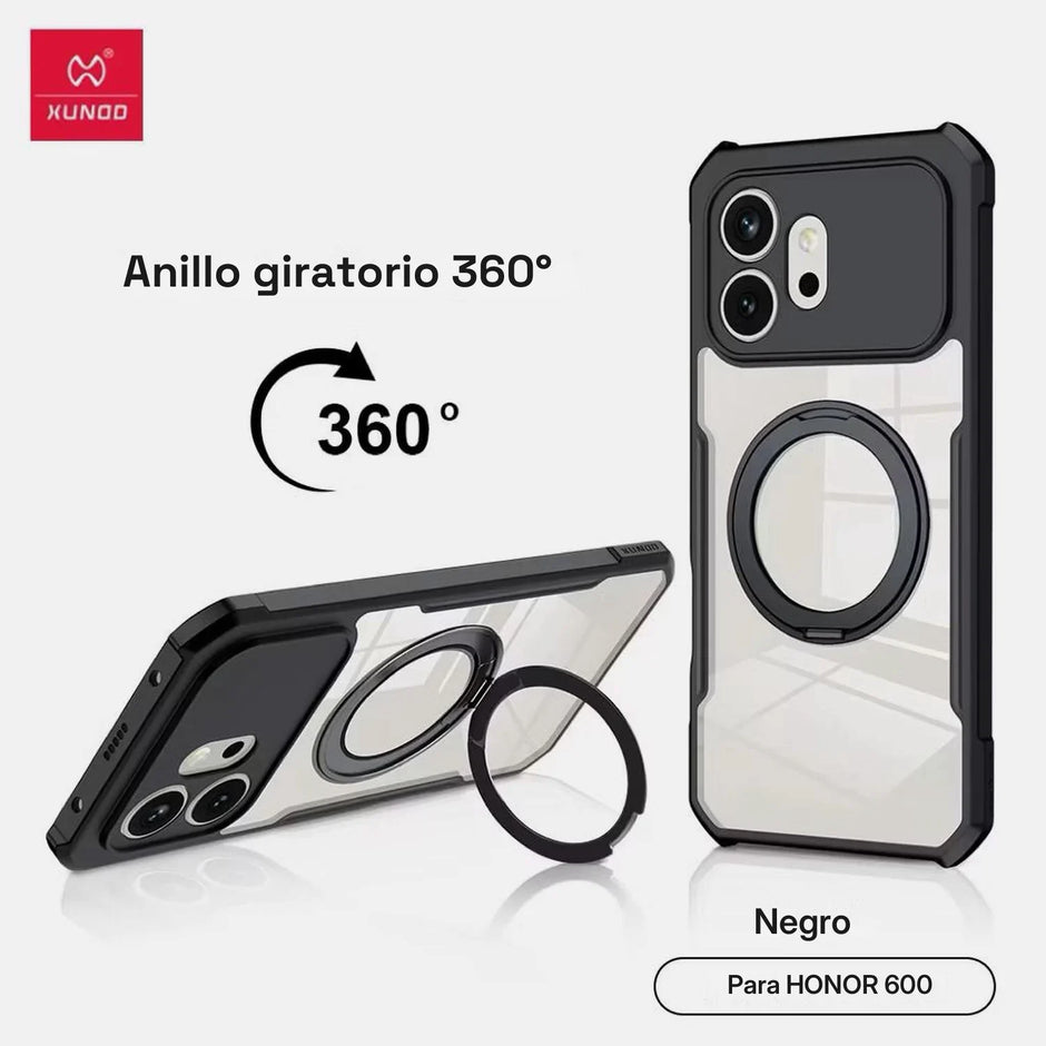 Case Xundd Beatle con Anillo Magnético Giratorio 360 Honor 600