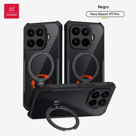 Case Xundd Beatle con Anillo Magnético Giratorio 360 Xiaomi 17T Pro