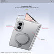Case Xundd Transparente con Anillo Magnético Giratorio + Vidrio Galaxy Z Fold 8
