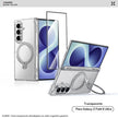 Case Xundd Transparente con Anillo Magnético Giratorio + Vidrio Galaxy Z Fold 8 Ultra