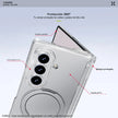 Case Xundd Transparente con Anillo Magnético Giratorio + Vidrio Galaxy Z Fold 8 Ultra