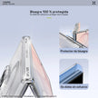 Case Xundd Transparente con Anillo Magnético Giratorio + Vidrio Galaxy Z Fold 8 Ultra