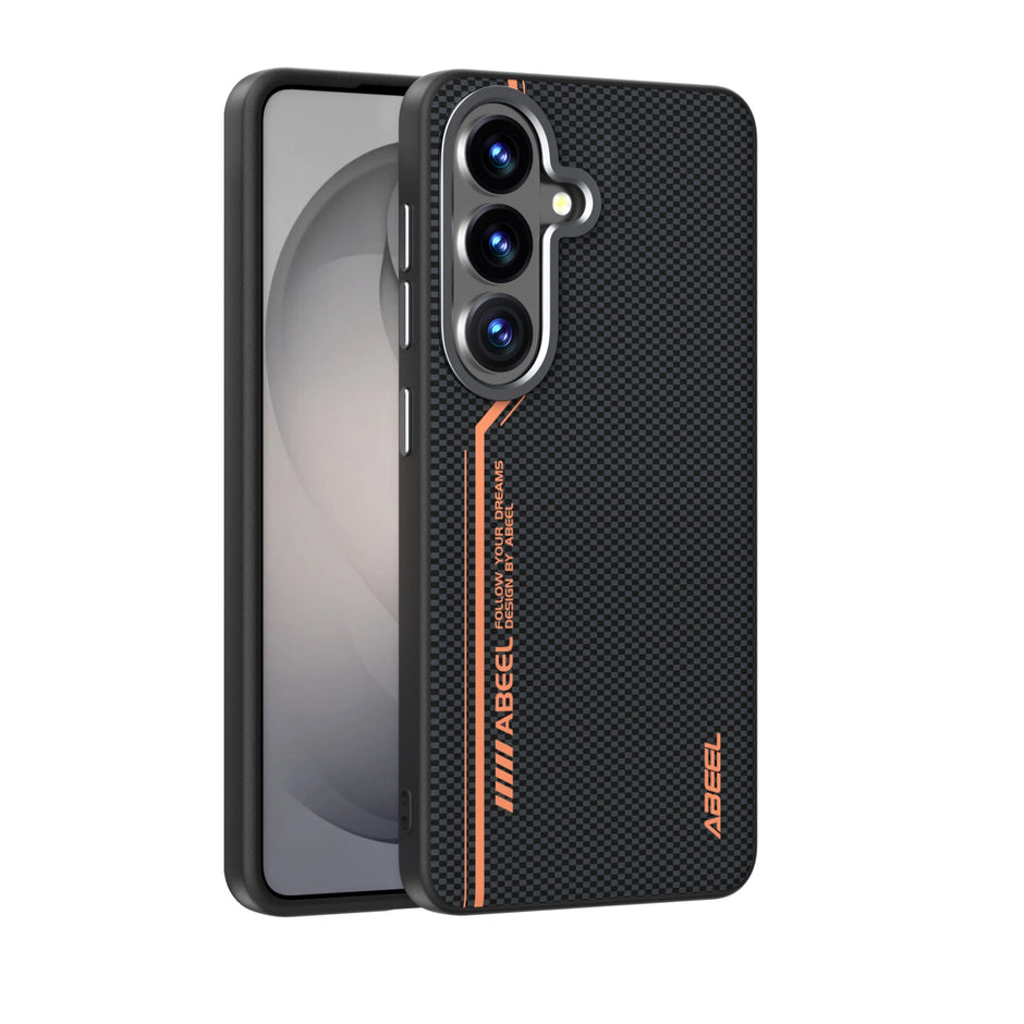 Case Carbono Deluxe 6D Galaxy S25 Ultra | Bronze Elite