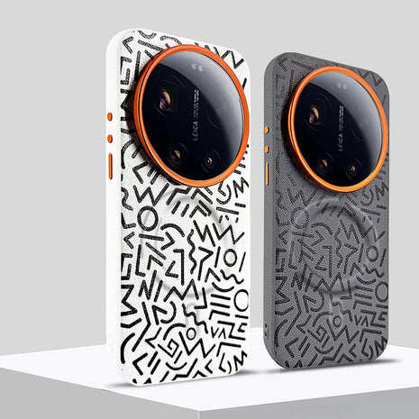 Case Core Paracas Armor en Blanco y Gris con el Xiaomi 17 Ultra, aro magnético