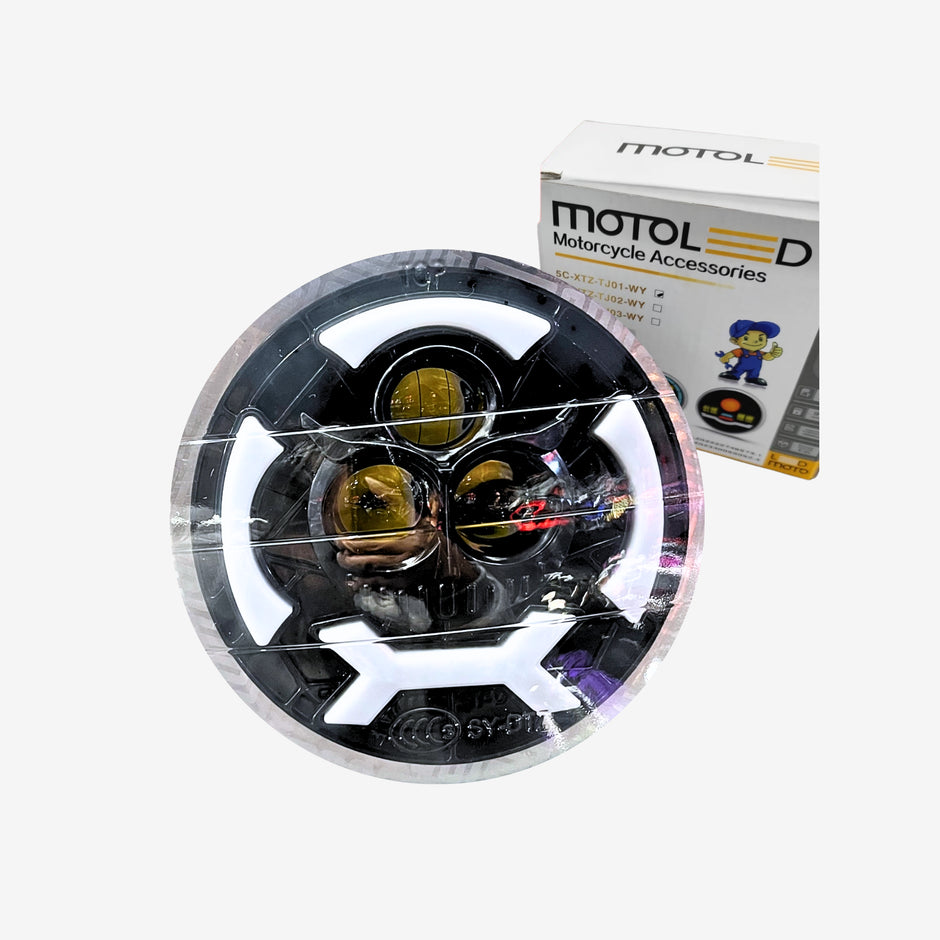 Faro LED Redondo para Mototaxi 12V - Diseños Tuning