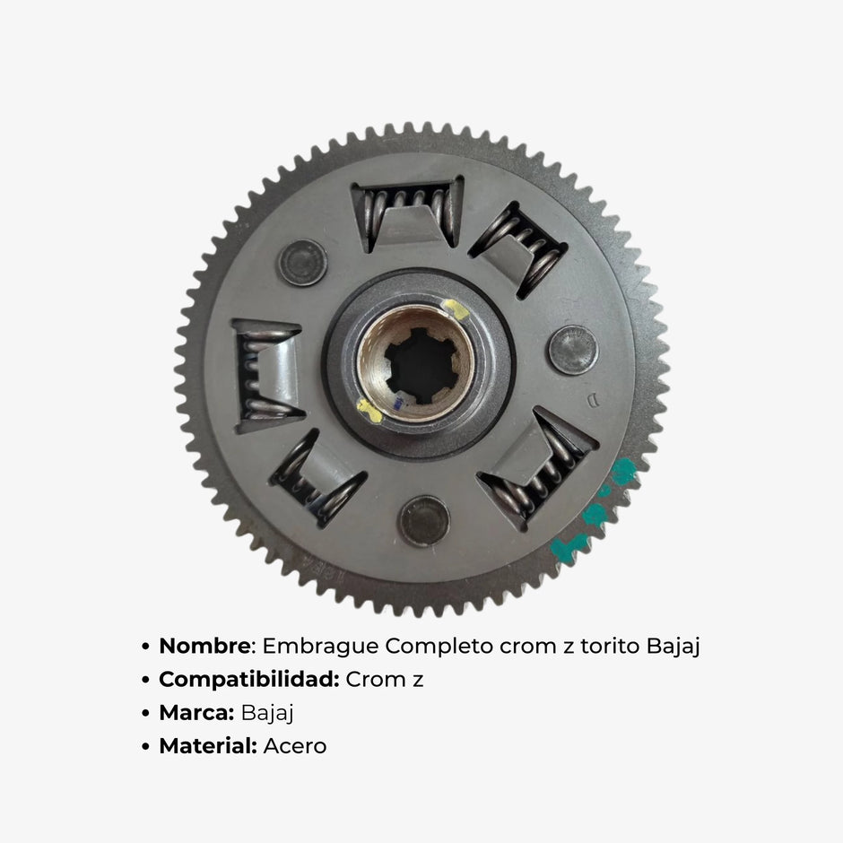 Embrague Completo - Bajaj Torito 4T Crom Z