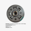 Embrague Completo - Bajaj Torito 4T Crom Z