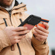 Tarjetero Parante Wallet Stand Nillkin FiberMate Magnetic ( Naranja)