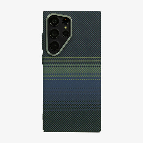 Case Ultra Delgado con Diseño Fibra de Carbono para Galaxy S23 Ultra | Luxo Azul 01