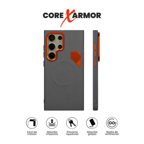 Case Core X Armor - Galaxy S24 Ultra (MagSafe) | Gris