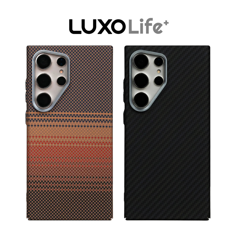 Case Ultra Delgado con Diseño Fibra de Carbono para Galaxy S24 Ultra | Luxo Negro 04