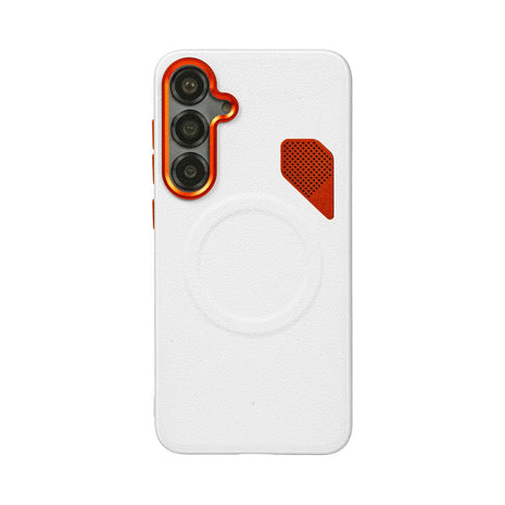 Case Core X Armor Magnético Samsung Galaxy S25 Plus en Blanco: vista trasera