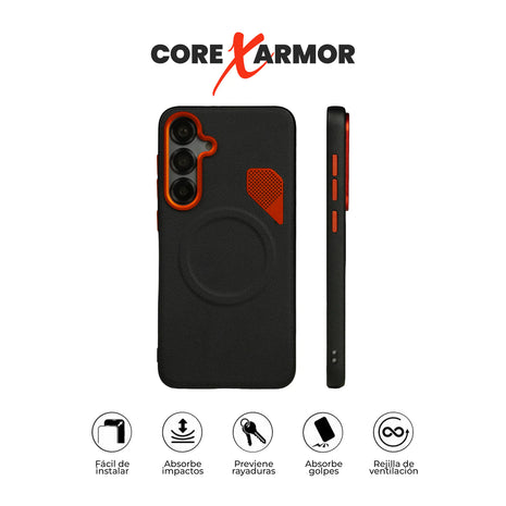 Case Core X Armor - Galaxy S25 (MagSafe) | Negro