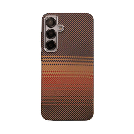 Case Ultra Delgado con Diseño Fibra de Carbono para Galaxy S25 Plus | Luxo Naranja 03