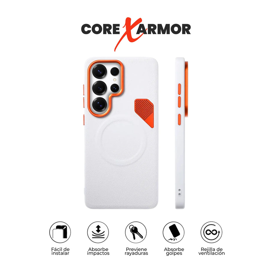 Case Core X Armor - Galaxy S25 Ultra (MagSafe) | Blanco