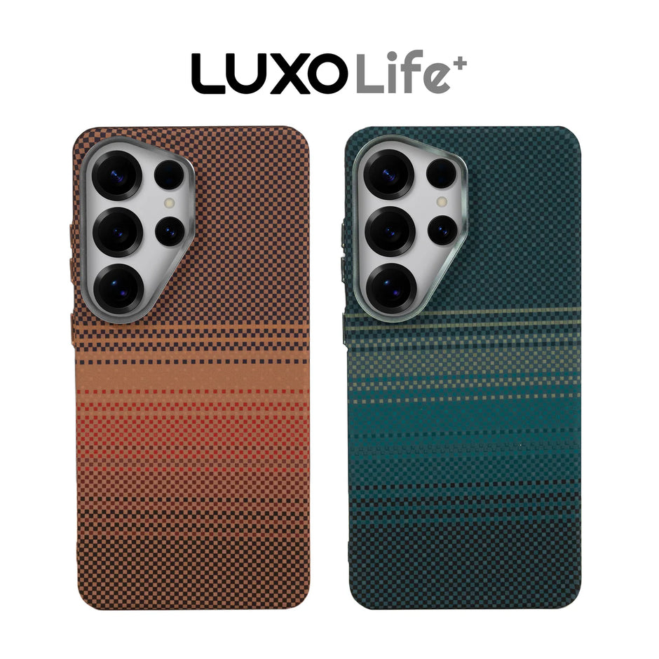 Case Ultra Delgado con Diseño Fibra de Carbono para Galaxy S25 Ultra | Luxo Azul 01