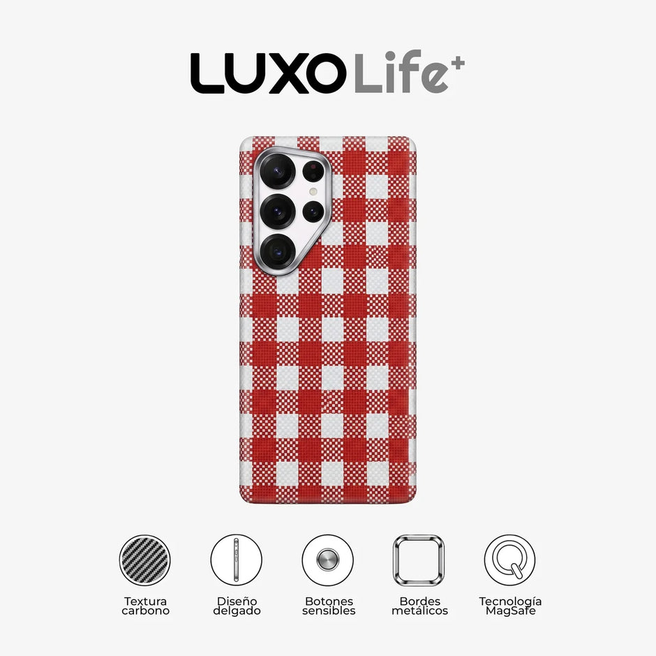 Case Luxo Crossline- Galaxy S25 Ultra (MagSafe) | Rojo