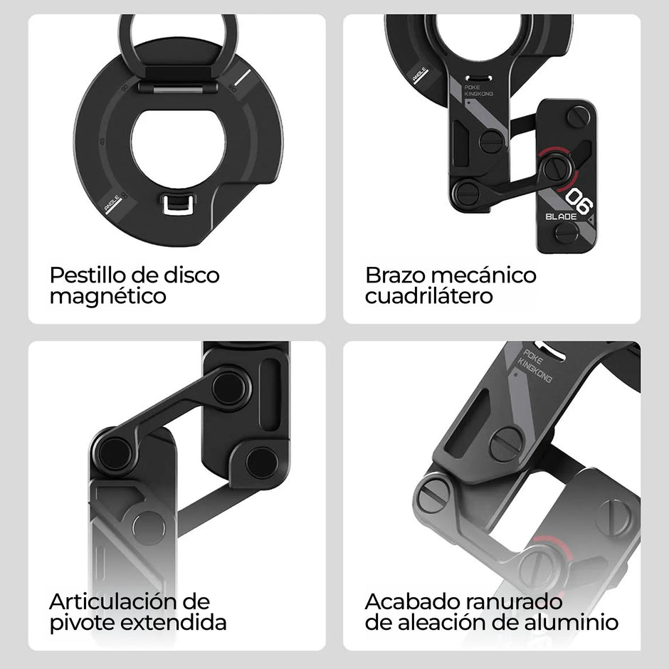 Soporte Magnético VSGO Blade 06 para Celular Tipo MagSafe | NEGRO