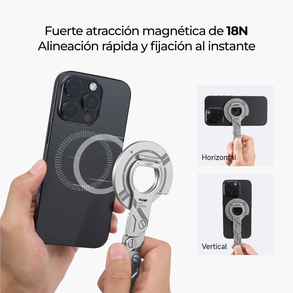 Soporte Magnético VSGO Blade 06 para Celular Tipo MagSafe | NEGRO
