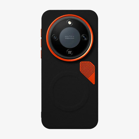Case Core X Armor Magnético Honor Magic 8 Lite en Negro: vista trasera