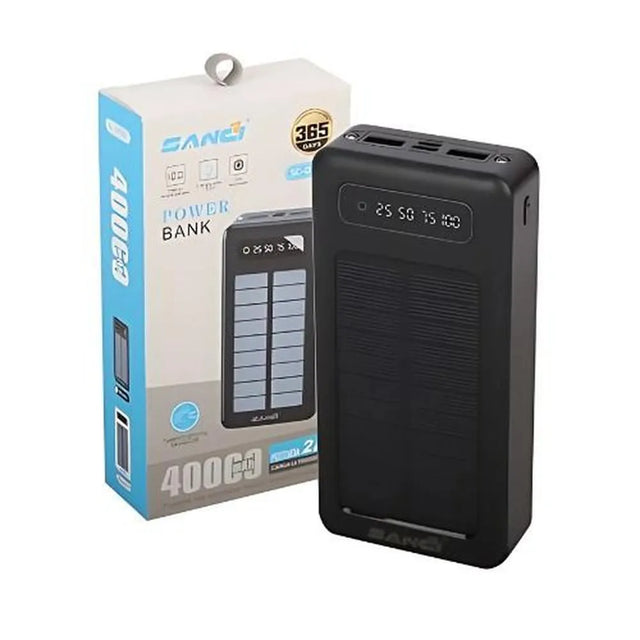 Batería Portátil 40000mah Con Carga Solar Múltiples Salidas
