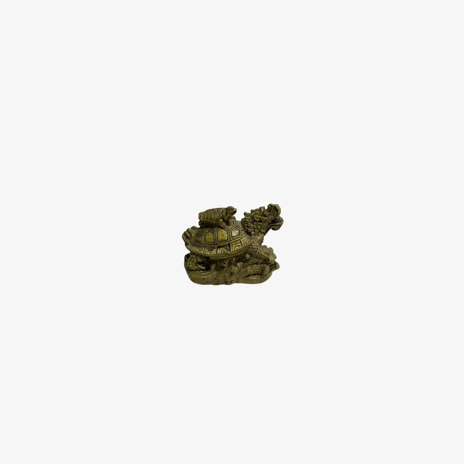 Estatua de cobre de China para prósperidad Estatua con tortuga pequeña