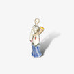 Figura Decorativa Dama Con Frutas Porcelana 
