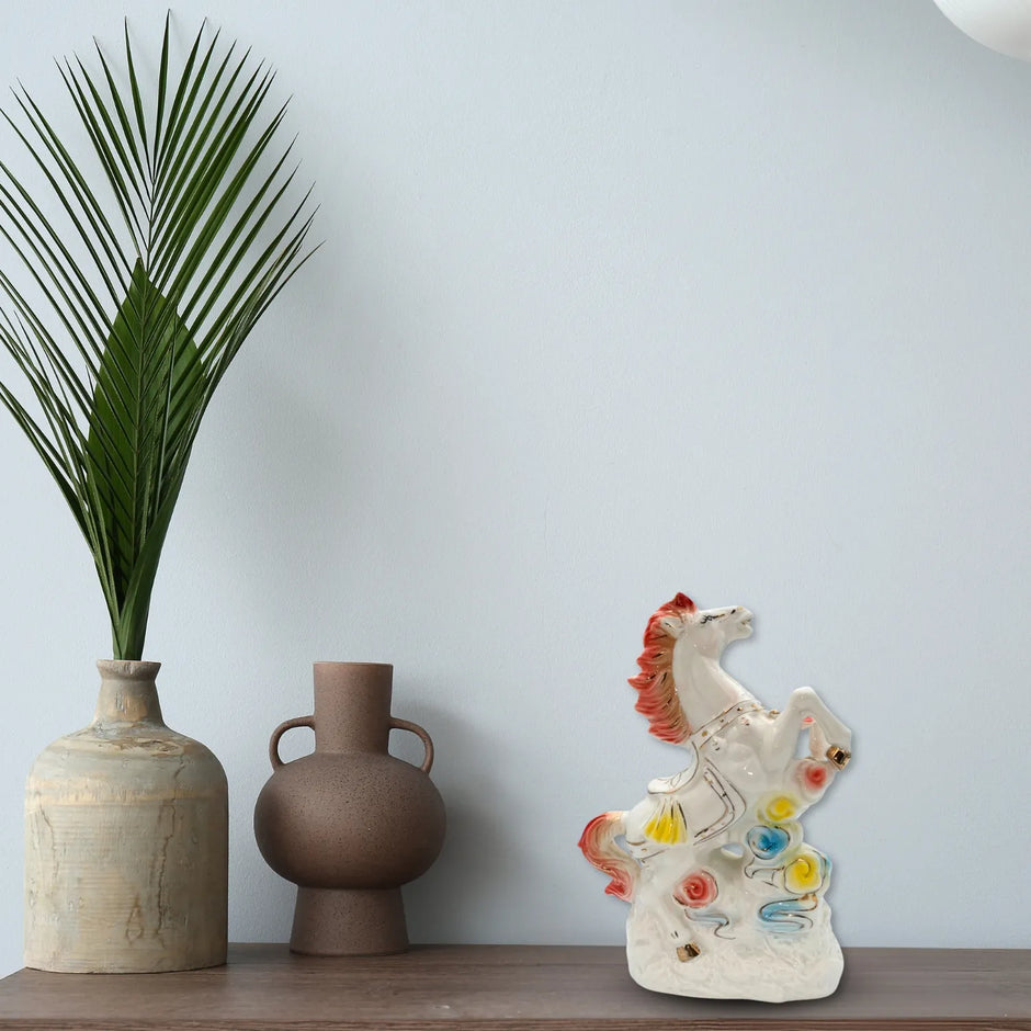 Adorno de unicornio de porcelana