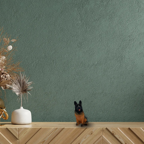 Estatua de figura de perro sentado Pastor alemán