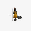 Figura de Estatua Dama Tribal Africana sentada