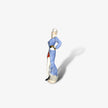 Figura de Porcelana de Dama con vestimenta Celeste
