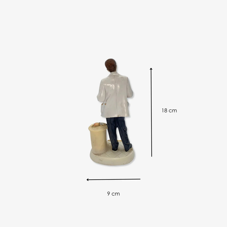 Adorno de Cerámica Figura Odontólogo