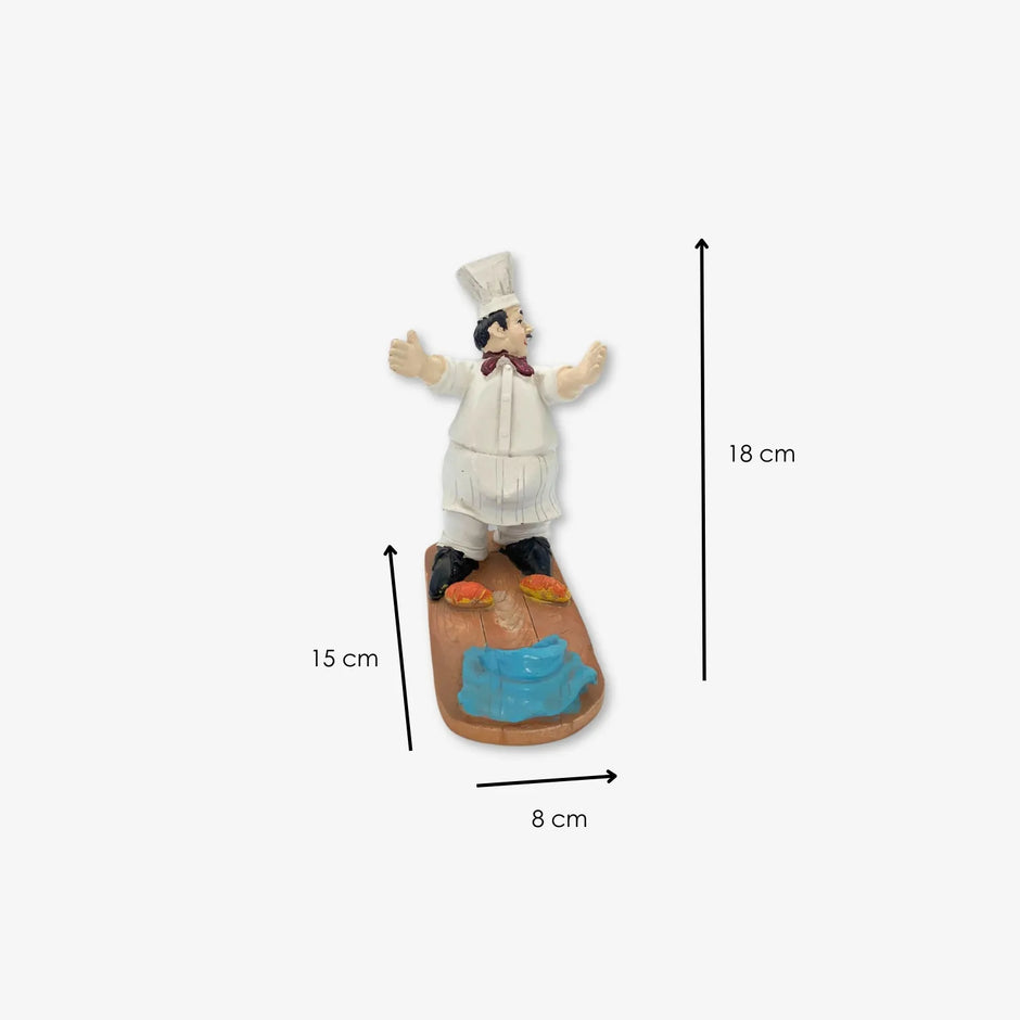Adorno de chef portabotella para cocina