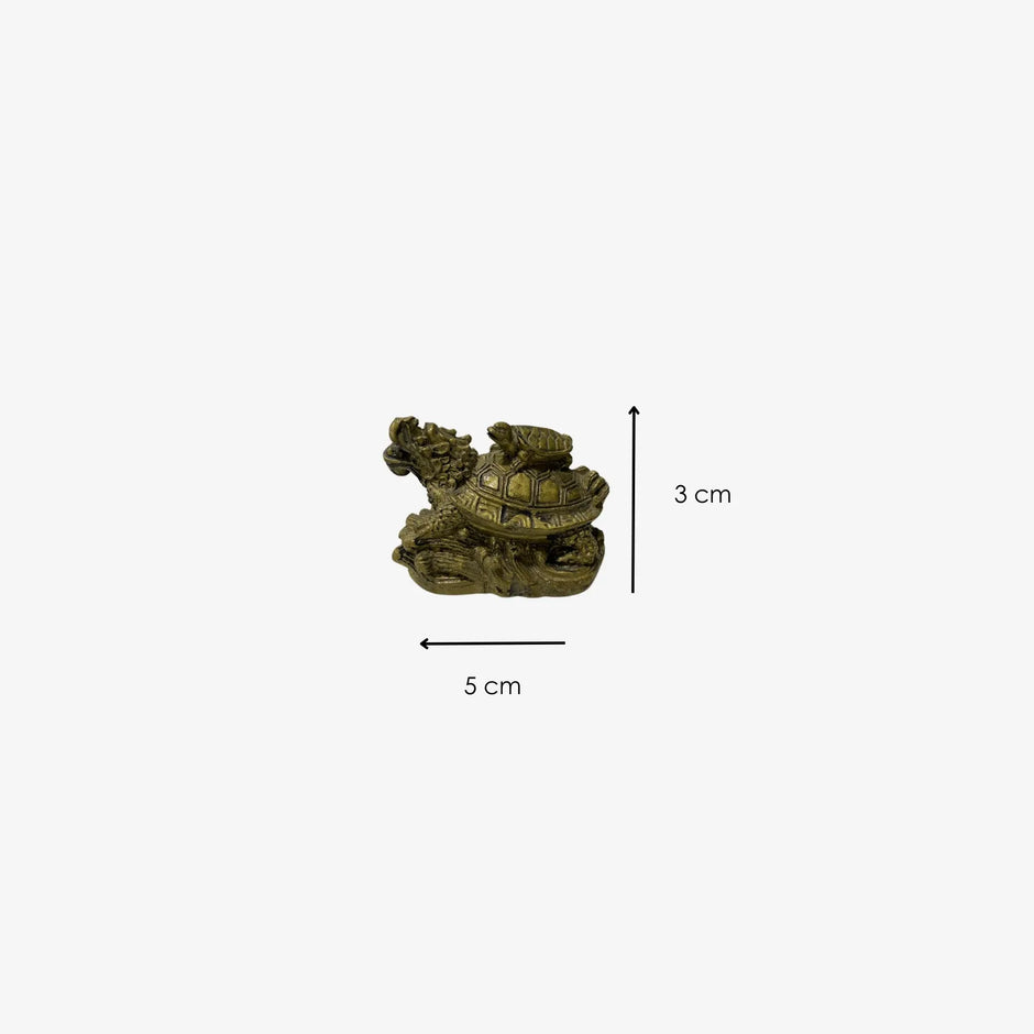 Estatua de cobre de China para prósperidad Estatua con tortuga pequeña