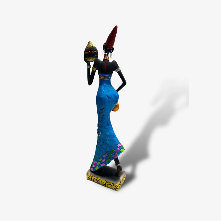 Figura de Estatua Dama Tribal Africana