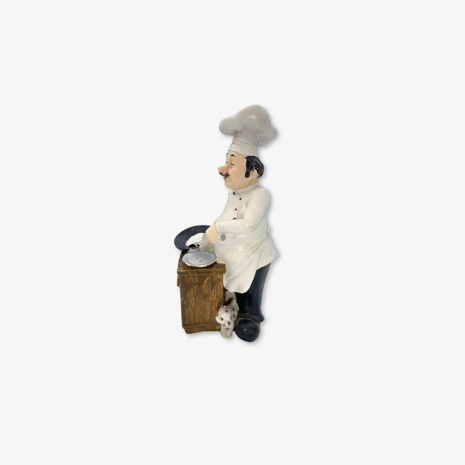 Adorno decorativa europea de chef adornos de resina