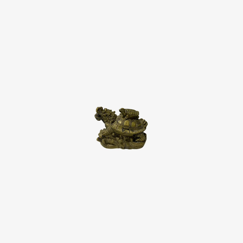 Estatua de cobre de China para prósperidad Estatua con tortuga pequeña