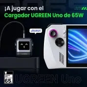 Cargador UGREEN Uno Robot GaN 65W USB-C - Space Gray